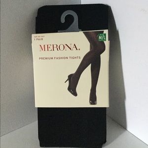 NWT Merona Black Diamanté Fashion Tights